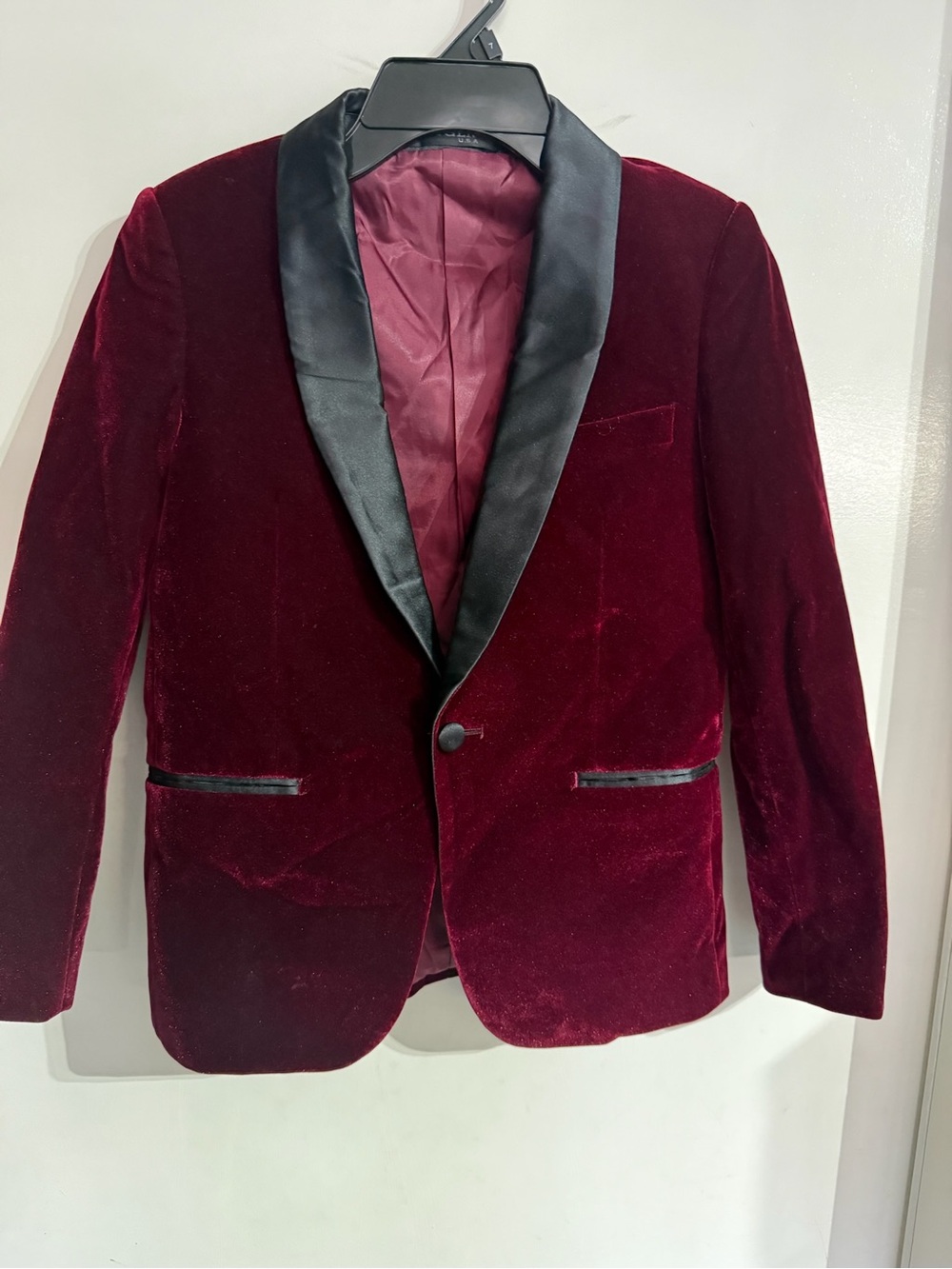 EUC Boys Feuger U.S.A Red And Black Suit Blazer Size 10